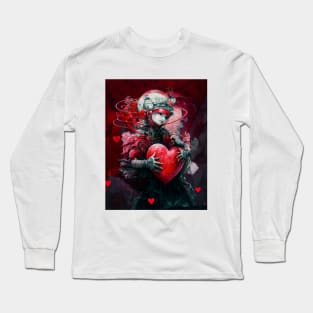 Valentine 2053 No. 1: Futuristic Valentine's Day Long Sleeve T-Shirt